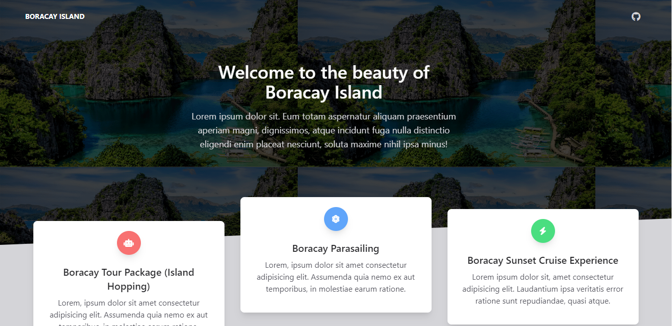 Yo design landing page